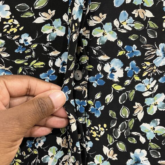 J Jill Floral Women’s Button Blouse Shirt Layered Plus Size 4X Office Career - Picture 6 of 8